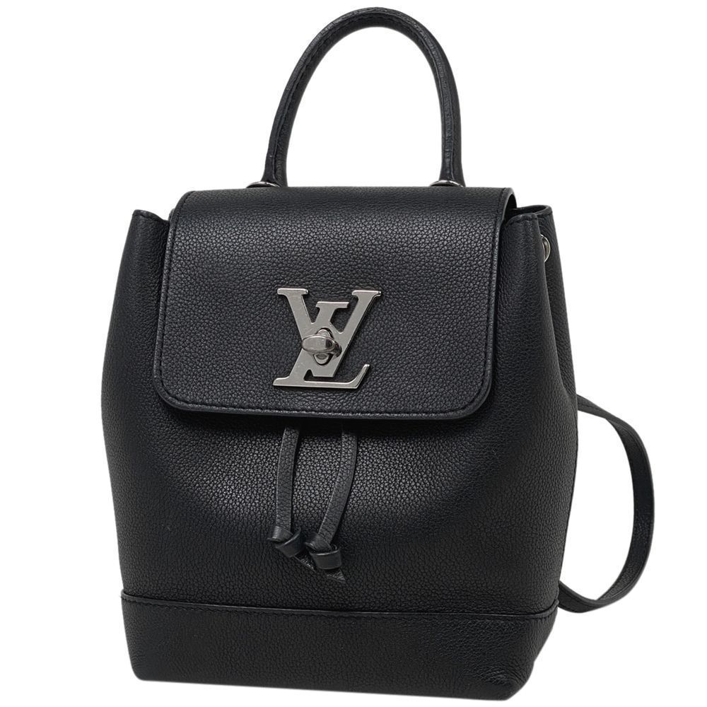 Louis Vuitton Backpack Mini Daypack Rucksack Leather Noir Black